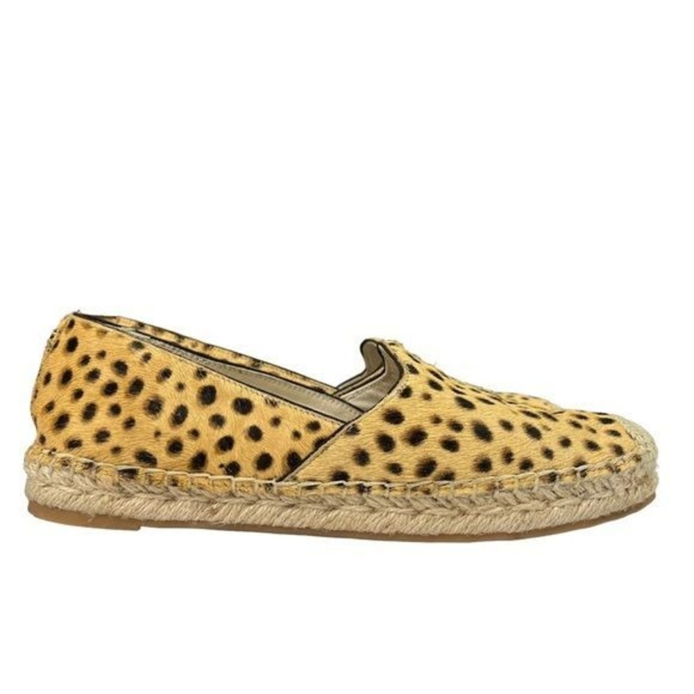 Sam Edelman Sandals Womens Size 6.5 Kesia Cheetah Print Loafer Espadrille Flat